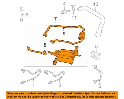 TOYOTA OEM 05-11 Corolla bote de vapor combustible emisiones de gas 7774002130 Foto 1 de 2