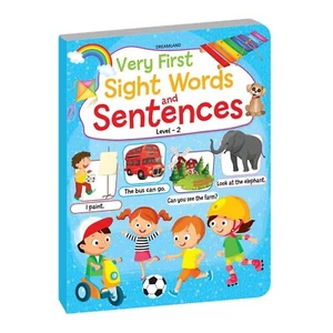 Very First Sight Words Sentences Level - 2 Book for Children Age 4 -7 years - Picture 1 of 4