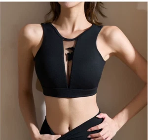 Res Ipsa Loquitur Melbourne - Butterfly Mesh Crop Top - Black - Size Medium - Picture 1 of 9