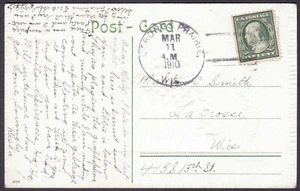 Strongs Prairie, Wisconsin - Adams Co. DPO (1857-1952) - 1910 PPC - Bild 1 von 2