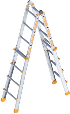 Layher Topic Alu Teleskopleiter 1058 Gelenkleiter Multifunktionsleiter Combigrip - Bild 1 von 3