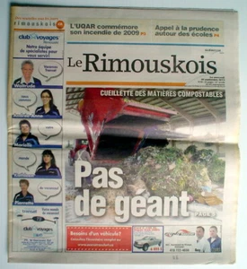 JOURNAL LE RIMOUSKOIS DE RIMOUSKI, 25 SEPTEMBRE 2013 - Imagen 1 de 3