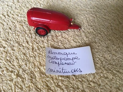 REMORQUE MOTOPOMPE COMPRESSEUR  MINITRUCKS - Photo 1/2