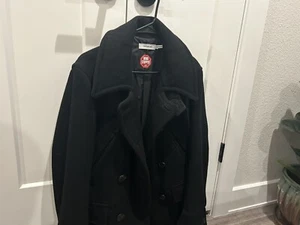 RARE Nonnative Black Windstopper Melton Wool Mariner Pea Coat Jacket 2 JAPAN - Picture 1 of 7