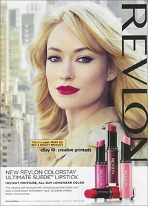 REVLON Beauty Anuncio impreso en 1 página 2013 Olivia Wilde hermosa mujer rubia - Imagen 1 de 1