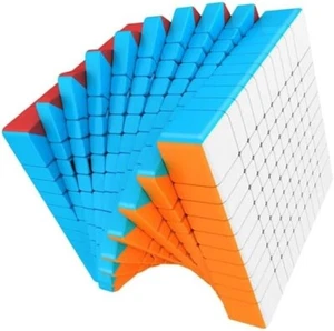 Compact Meilong 10x10 Puzzle Cube - Vibrant Stickerless Design for All Ages - Picture 1 of 11