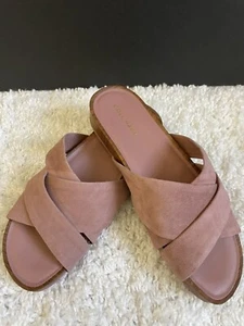 Cole Haan Braelyn Damen-Fußbett-Sandale Burlwood Wildleder Größe: 6 MRSP $ 120 Neu im Karton - Bild 1 von 6