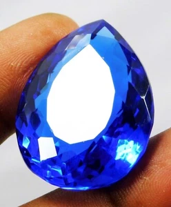 Blue Tanzania Tanzanite 34.70 Ct. Pear Cut  Loose Gemstone Gifts for Birthday - Picture 1 of 5