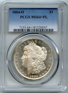 1884-O PCGS MS64+ | PL Prooflike | Morgan Silver Dollar | GC065 - Picture 1 of 2