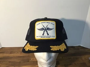 VTG New Era Flying Rifles Drill Team Naval SnapBack Mesh Hat Scrambled Eggs NATT - Picture 1 of 9