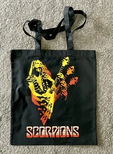 Original Vintage Transfer Scorpions German Rock Band Printed On A Tote Bag - Foto 1 di 2