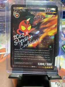 Py-Oni Holo D-Spirits TCG Kickstarter Holo Control the Soul Signed By Sterling🔥 - Picture 1 of 2