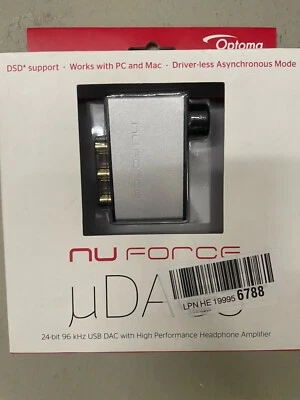 NuForce uDAC3 USB DAC 24bit/96kHz DSD, Kopfhörerverstärker, PC/Mac, RCA/Koax - Bild 1 von 2