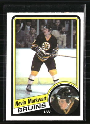 Nevin Markwart 1984-85 O-Pee-Chee #8 HOCKEY Card - Image 1 of 2