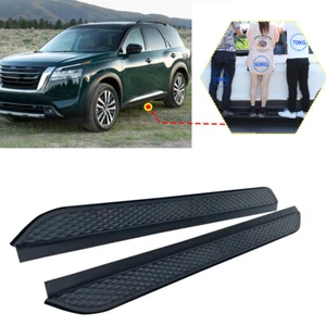 All Black Running Board fits for Nissan Pathfinder 2022-2025 Side Steps - Picture 1 of 10