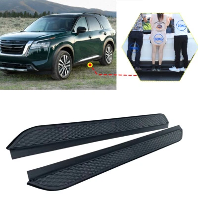 All Black Running Board fits for Nissan Pathfinder 2022-2025 Side Steps - Image 1 of 4