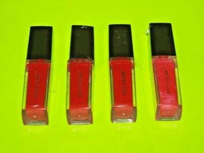 (4) City Color Lip Gloss Three Red & Fuchsia sealed/New - Image 1 of 2