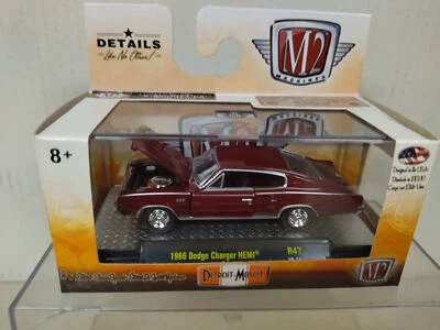 DODGE CHARGER 1966 HEMI DETROIT-MUSCLE 1:64 M2 MACHINES - Immagine 1 di 2