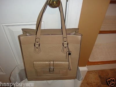 New/Tag COACH Charlie Embossed Python Leather Tote Bag.MFSRP $558.00 Authentic - Image 1 of 4