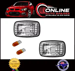 fit Toyota Corolla 2/89 - 7/94 Side Guard Indicator Light Pair CLEAR lens - Picture 1 of 1
