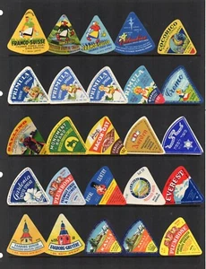 Käse Etiketten alle verschiedenen Sorten Etikette Fromage Formaggio Kaas #591 - Bild 1 von 1