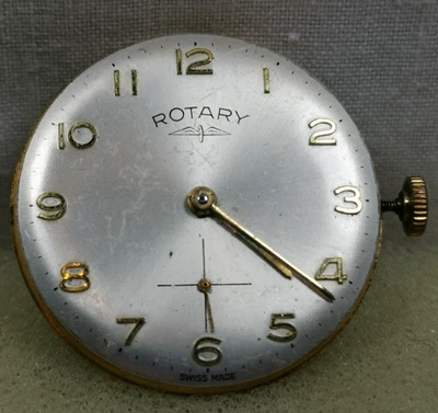 Rotary  15j Cal. Peseux 330   Swiss  Gents Watch  Movement  Parts/ Repair! - Image 1 of 4