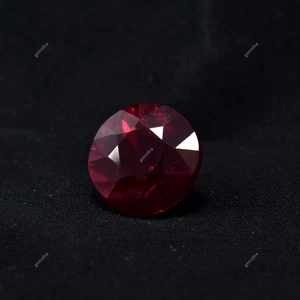 Stunning Natural Red Ruby CERTIFIED Loose Gemstone 10.10 Ct Diamond Round Cut. - Picture 1 of 9