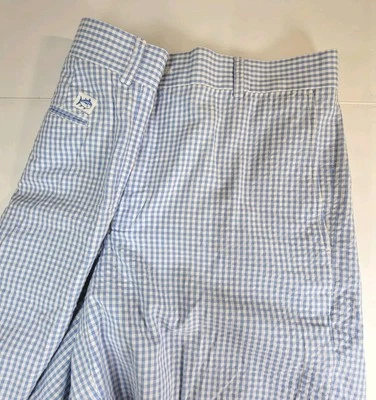 Southern Tide The Skipjack Men’s Size 34 Flat Front Shorts Seersucker Blue 8" - Image 1 of 4