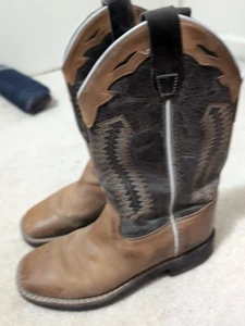 Sz 2 D Boys Youth Cowboy Western Boots Length Of Shoe 9 In - Picture 1 of 6