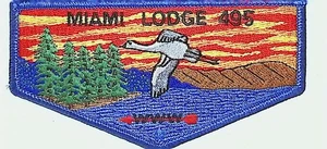 Miami Lodge 495 Miami Valley Council OH S35 Flap BLU Bdr (JM1920) - Picture 1 of 2