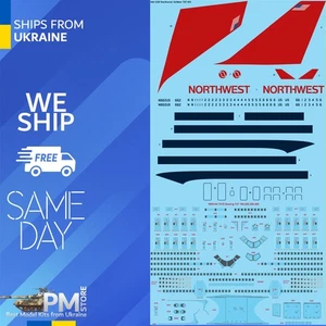 26Decals 144-1210 1/144 Northwest Boeing 747-400 laser decal - Picture 1 of 2