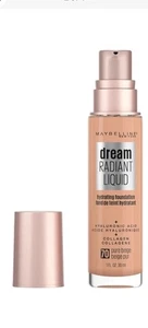 Maybelline Dream Radiant Liquid Hydrating Foundation #70 Pure Beige - Picture 1 of 1