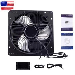 Shutter Exhaust Fan Shop Exhaust Fan 16'' Speed Control Wall-Mount Attic 2600CFM - Picture 1 of 12