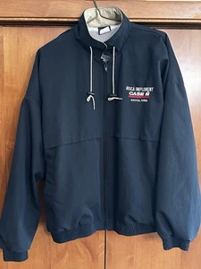 CASE IH INTERNATIONAL HARVESTER JACKET COAT AVOCA IOWA HILTON FARMING BLACK COAT - Picture 1 of 11