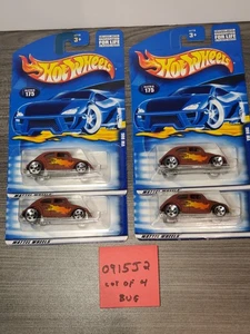 Lot of 4 2001 Hot Wheels VW Bug Brown 5DOT #175 1:64 Diecast NIP - Picture 1 of 11