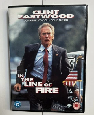 In The Line Of Fire Clint Eastwood John Malkovich Thriller  Cert 15 1993 New - Image 1 of 3