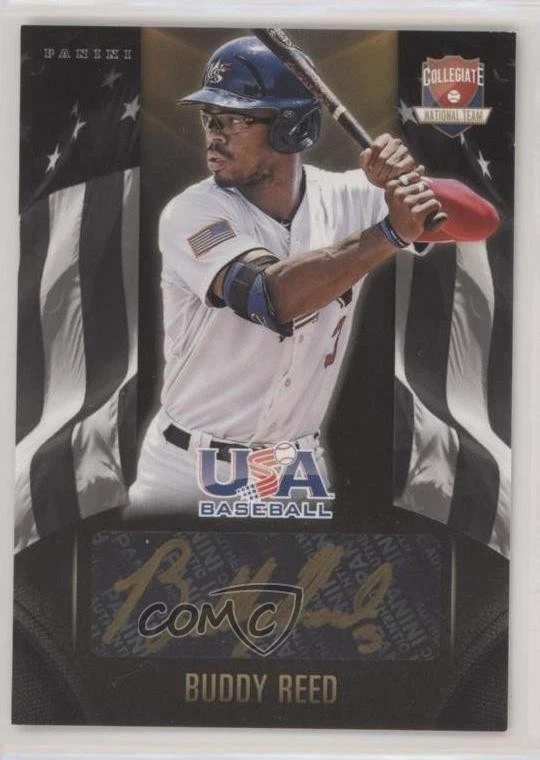 2015 Panini USA Baseball Black Gold /49 Buddy Reed #BR Auto - Image 1 of 2