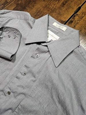 Camisa de vestir John W. Nordstrom 16,5-33 gris con botones manga larga para hombre Foto 1 de 4