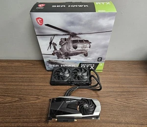 MSI GeForce RTX 3080 Sea Hawk 10GB GDDR6X LHR Graphics Card w/ Water Cooler - Afbeelding 1 van 24