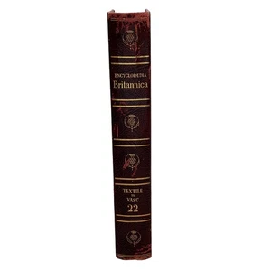 1959 Edition Encyclopedia Britannica Vtg HC Volume 22 TEXTILE to VASC Education - Picture 1 of 15