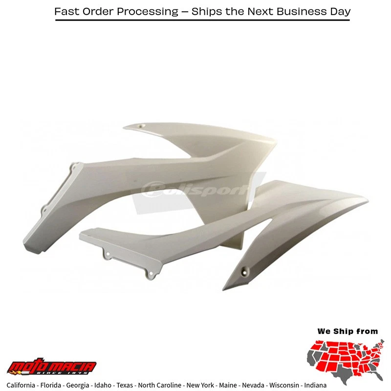 Radiator SHROUD 白色 KTM 450 XC-F 2011-2012 KTM 350 XC-F 2011-2012 KTM 150 XC — 第 1/1 张图片