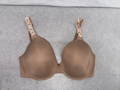 Sujetador Natori Talla 34DD Marrón Pure Luxe Cobertura Personalizada Contorno Con Aros 732080 Foto 1 de 4