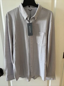 Western Rise Limitless Merino Wool Button Down Shirt Smoke Men's Size XL - Picture 1 of 5