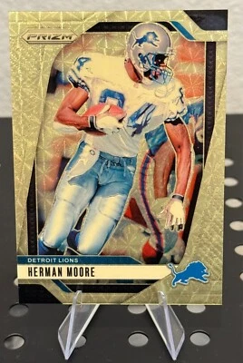 2024 Panini Prizm Herman Moore - GOLD VINYL /5 - Lions Legend - Image 1 of 2