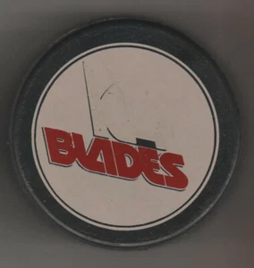 Kansas City Blades IHL Hockey Game Puck OmniTrade K Blades Czechoslovakia - Picture 1 of 2