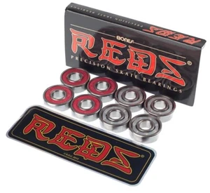 Cuscinetti Skate A Sfera Bones Reds - Precision Bearings Skateboard Roller - Foto 1 di 1