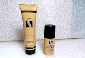 Avon Back suede roll on anti perspirant and Avon black suede after shave cream - Picture 1 of 9