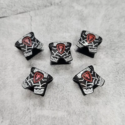 Paquete de 5 accesorios de armadura con cabeza de dragón rojo para minifiguras DrCKJB4 Foto 1 de 4