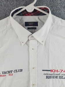 Paul & Shark Yachting Button Up Shirt Baumwolle Gr. 44 Italy Made Yacht Club Logos - Bild 1 von 23
