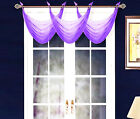 1 ELEGANT GROMMET VOILE SHEER VALANCE SWAG TOPPER WINDOW DRESSING 36'X16"K36